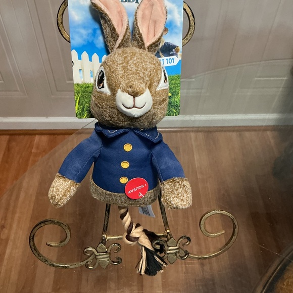 Brand New Interactive Rope Dan Dee Peter Rabbit Spring-Style Legs Plush Toy 13” - Picture 2 of 7